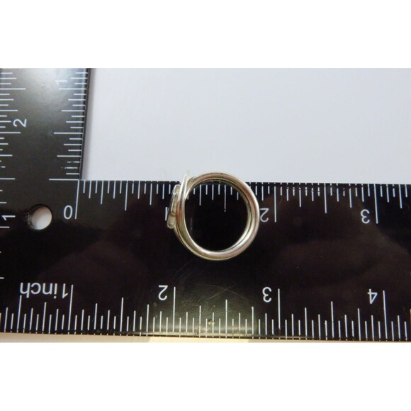 Sterling Christian Greek Cross Ring Women's Double Band Christian Ring Sz 6 - Picture 7 of 8